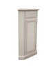 MOBILI 2G - ANGOLARE IN LEGNO CLASSICO 1 PORTA 1 CASSETTO GREZZO L.54 X 54 H.130 vista frontale