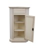 MOBILI 2G - ANGOLARE IN LEGNO CLASSICO 1 PORTA 1 CASSETTO GREZZO L.54 X 54 H.130 vista frontale