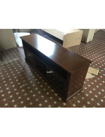 MOBILI 2G - MOBILE PORTA TV GOCCIA LEGNO NOCE ARTE POVERA 170x46x69 vista frontale