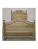MOBILI 2G - Letto singolo arte povera legno grezzo 99x212x112 vista frontale