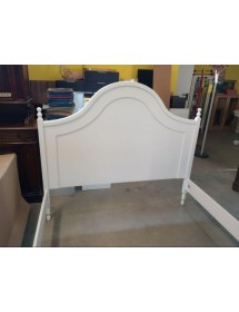 LETTO SINGOLO ARTE POVERA LACCATO BIANCO OPACO  L.100 P.212 HT.135 (1431)
