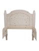 MOBILI 2G - Letto singolo arte povera legno massello abete grezzo 103x210x106 vista frontale
