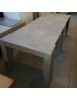 MOBILI 2G - CONSOLLE-TAVOLO FINITURA BETON NOBILITATO CON 4 ALLUNGHE DA 45 CM MISURA L.90 P.50 H.75 vista frontale