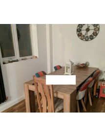 MOBILI 2G - CONSOLLE-TAVOLO IN ROVERE NODATO NOBILITATO CON 4 ALLUNGHE DA 45 CM MISURA L.90 P.50 H.75 (1653) vista frontale