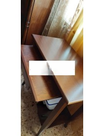 SCRIVANIA 1 CASSETTO NOCE ARTE POVERA cm 85X49X79H (533)