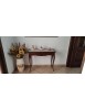 MOBILI 2G - CONSOLLE CON SPECCHIO IN LEGNO TINTA NOCE ARTE POVERA (537+538) VISTA FRONTALE