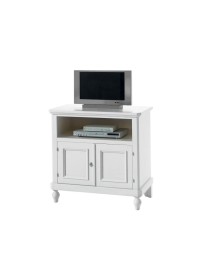 MOBILI 2G - PORTA TV ARTE POVERA 2 ANTE LEGNO BIANCO SPORCO 85x46x80 (6057) VISTA FRONTALE