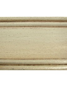 MOBILI 2G -  Cassettiera arte povera 5 cassetti legno shabby tortora grigio 116x51x101 (1475) VISTA FRONTALE