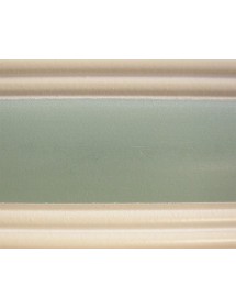 MOBILI 2G - LETTO SINGOLO ARTE POVERA LEGNO SHABBY VERDE E MIELE 98x212x111 (2230) vista frontale