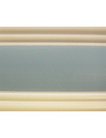 MOBILI 2G - LETTO SINGOLO ARTE POVERA LEGNO SHABBY AZZURRO E MIELE 98x212x111 (2229) vista frontale