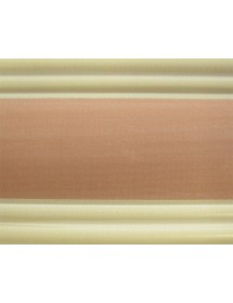 MOBILI 2G - LETTO SINGOLO ARTE POVERA LEGNO SHABBY ROSA E MIELE 98x212x111 (2228) vista frontale