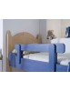 MOBILI 2G - LETTO A CASTELLO LEGNO ABETE SHABBY AZZURRO E MIELE 93x205x186 (2232) vista frontale
