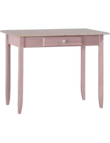 MOBILI 2G - SCRIVANIA 1 CASSETTO LEGNO LACCATO ROSA 99X61X80 (2220)