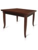 MOBILI 2G - Set tavolo 90X90 legno allungabile quadrato con 4 sedie legno seduta legno vista frontale
