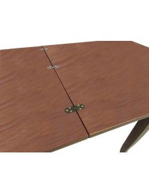 MOBILI 2G - Set tavolo 100X100 legno allungabile quadrato con 4 sedie legno seduta legno vista frontale