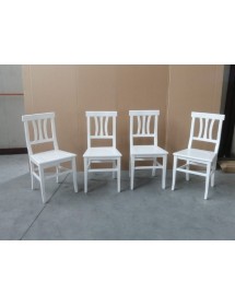 MOBILI 2G - Set tavolo rettangolare bianco 100x70 120x80 140x80 160x85 allungabile con 4/6 sedie legno seduta legno