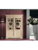 MOBILI 2G - VETRINA SHABBY IN LEGNO 2 PORTE  SMONTABILE AVORIO L.145 P.50 H.215