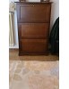 MOBILI 2G -  Scarpiera 3 ante ribalta arte povera legno tinta noce 79X30X130 (280) vista frontale