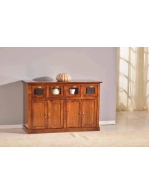 MOBILI 2G - MADIA CREDENZA ARTE POVERA 4 PORTE FINITURA ELITE L.130 P.50 H.85