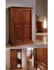 MOBILI 2G - ARMADIO ARTE POVERA IN LEGNO 2 ANTE SCORREVOLI 128X67X200