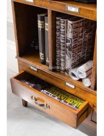 LIBRERIA DIRETTORIO 16 VANI IN LEGNO BASSANO 122X31X219