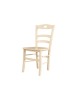MOBILI 2G - Set 2 sedie shabby legno laccato avorio anticato seduta legno 43x46x89 vista frontale