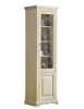 MOBILI 2G - Vetrina colonna arte povera 2 ante Legno avorio 68X47X220 VISTA FRONTALE