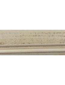 MOBILI 2G - Vetrina colonna arte povera 2 ante Legno bianco anticato 68X47X220 VISTA FRONTALE