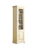 MOBILI 2G - Vetrina colonna arte povera 2 ante Legno bianco anticato 68X47X220 VISTA FRONTALE