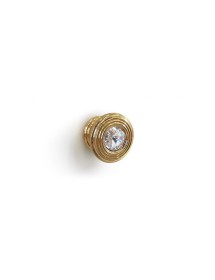 Vetrina contemporanea cannettato 2 ante legno bianco oro cromo 120X...