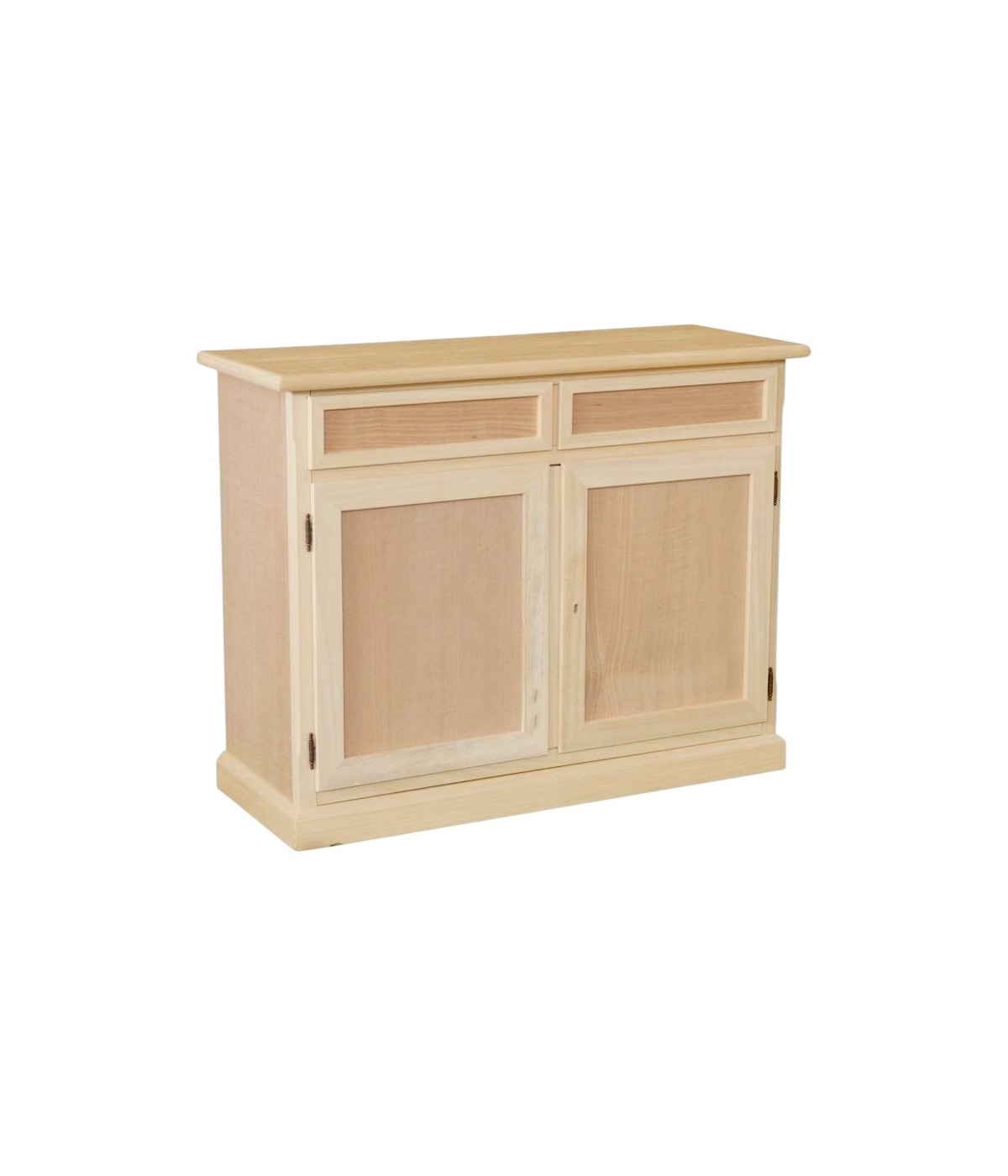 MOBILI 2G -  MADIA CREDENZA IN LEGNO GREZZA 2 ANTE 2 CASSETTI L.105 P.42 H.86