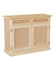 MOBILI 2G -  MADIA CREDENZA IN LEGNO GREZZA 2 ANTE 2 CASSETTI L.105 P.42 H.86