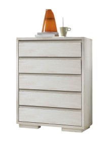 MOBILI 2G - Cassettiera Contemporanea 5 cassetti in legno massello L.80 x P.54 H.116