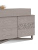 MOBILI 2G - Madia 2 Ante 2 cassetti contemporanea Legno grigio naturale 146X55X99 (2110) vista frontale