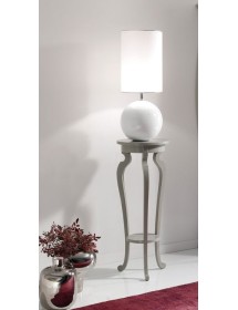 PORTA VASO IN LEGNO LACCATO GRIGIO MISURA DIAMETRO 39 H.95
