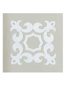 MOBILI 2G - Vetrina 1 porta legno shabby tortora profilo bianco 95X47X210 (1235) vista frontale