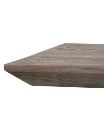 TAVOLO BIG TABLE FISSO IN ROVERE MASSELLO NODATO FINITURA BETON SPESSORE 4 CM. MISURA L.160 P.90 H.75 (1623)