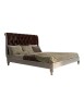 Letto matrimoniale Classico imbottito ecopelle vari colori 171x224x140 (801)