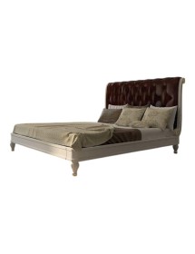 Letto matrimoniale Classico imbottito ecopelle vari colori 171x224x140 (801)