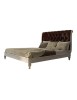 Letto matrimoniale Classico imbottito ecopelle vari colori 171x224x140 (801)