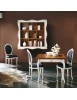 MOBILI 2G - libreria pensile 9 vani a giorno legno shabby bicolore 151x36x151 (6001) vista frontale