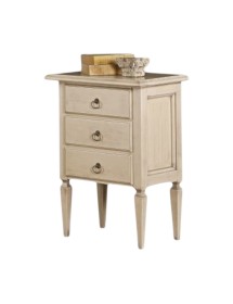 MOBILI 2G - Comodino arte povera 3 cassetti legno vari colori 51x34x67 (123) vista frontale