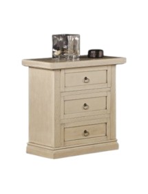 MOBILI 2G - Comodino arte povera 3 cassetti legno vari colori 64x35x62 (128) vista frontale