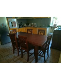 Tavolo rettangolare allungabile in legno l.180 p.100 h.78 (67)
