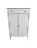 MOBILI 2G - Scarpiera multiuso 2 porte 1 cassetto legno shabby vari colori 80X40X122 (1252) vista frontale