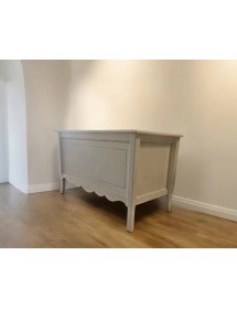 MOBILI 2G - Cassapanca legno shabby vari colori 100X50x61 (1251) vista frontale