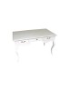 MOBILI 2G - Scrivania legno 3 cassetti laccato bianco opaco l.150 x p.75 h.80