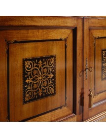 LIBRERIA CLASSICA 2 PORTE IN LEGNO VARI COLORI 139X42X205