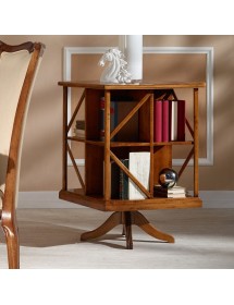 LIBRERIA CLASSICA GIREVOLE IN LEGNO BASSANO 54X54X81