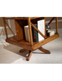 LIBRERIA CLASSICA GIREVOLE IN LEGNO BASSANO 54X54X81